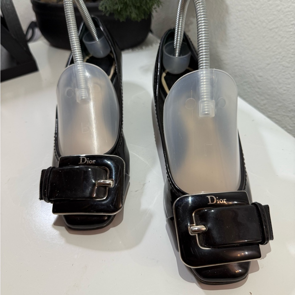 Dior Women's Black Loafers with Buckle - Picture 1 of 10